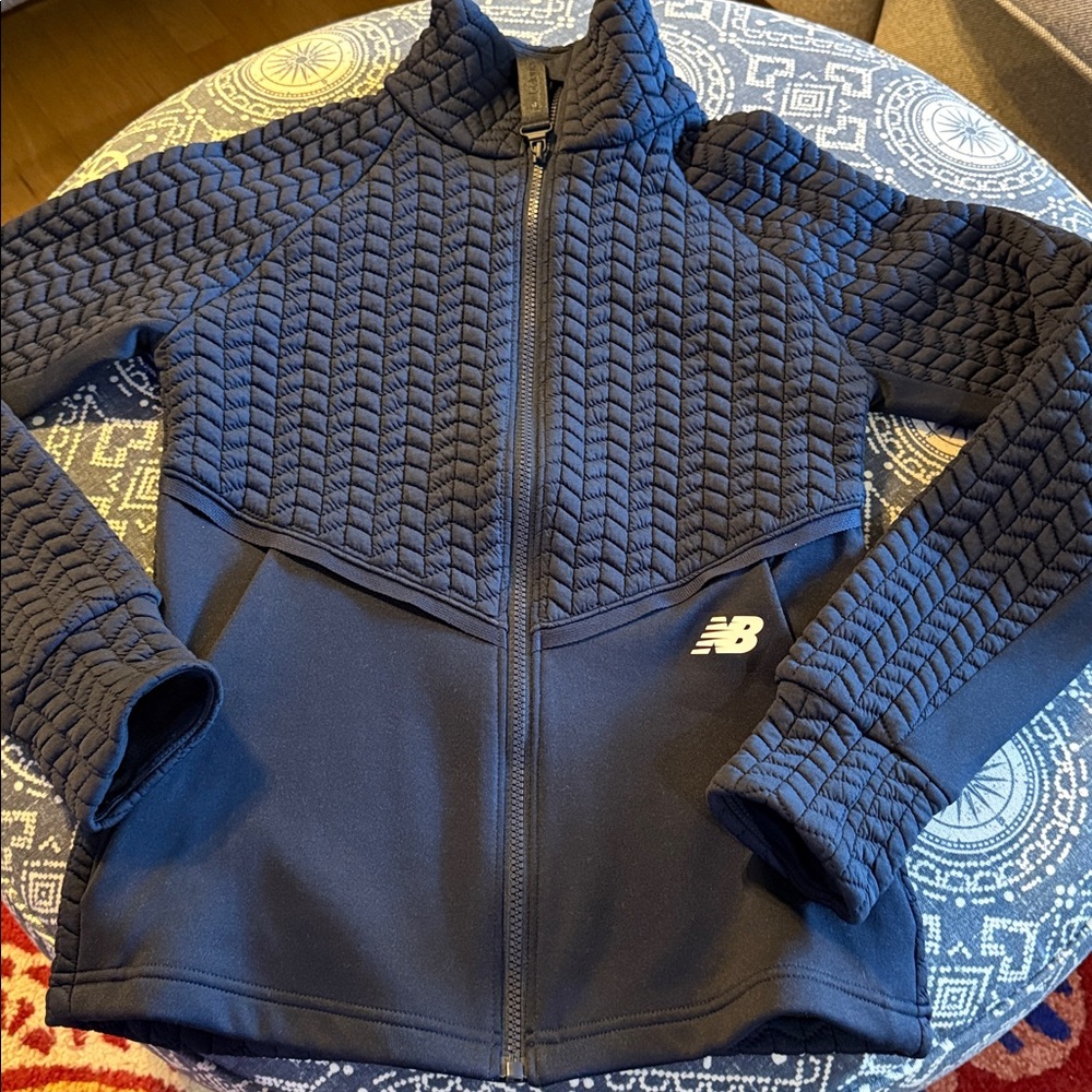 New Balance Navy Blue Quilted Jacket/Sweater